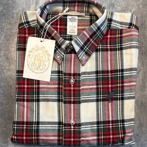 NWT The Beaufort Bonnet Company Plaid Flannel Boys shirt